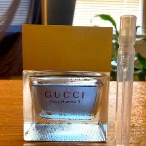 Gucci Pour Homme ll  5.5ml sample atomizer (read description)